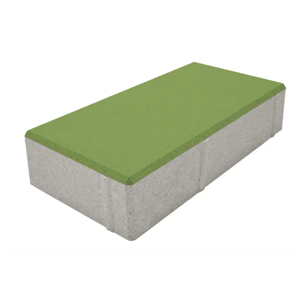 Плитка тротуарная Призма 200x100x50 мм цвет зеленый 85263180 STLM-2036508 Santreyd 