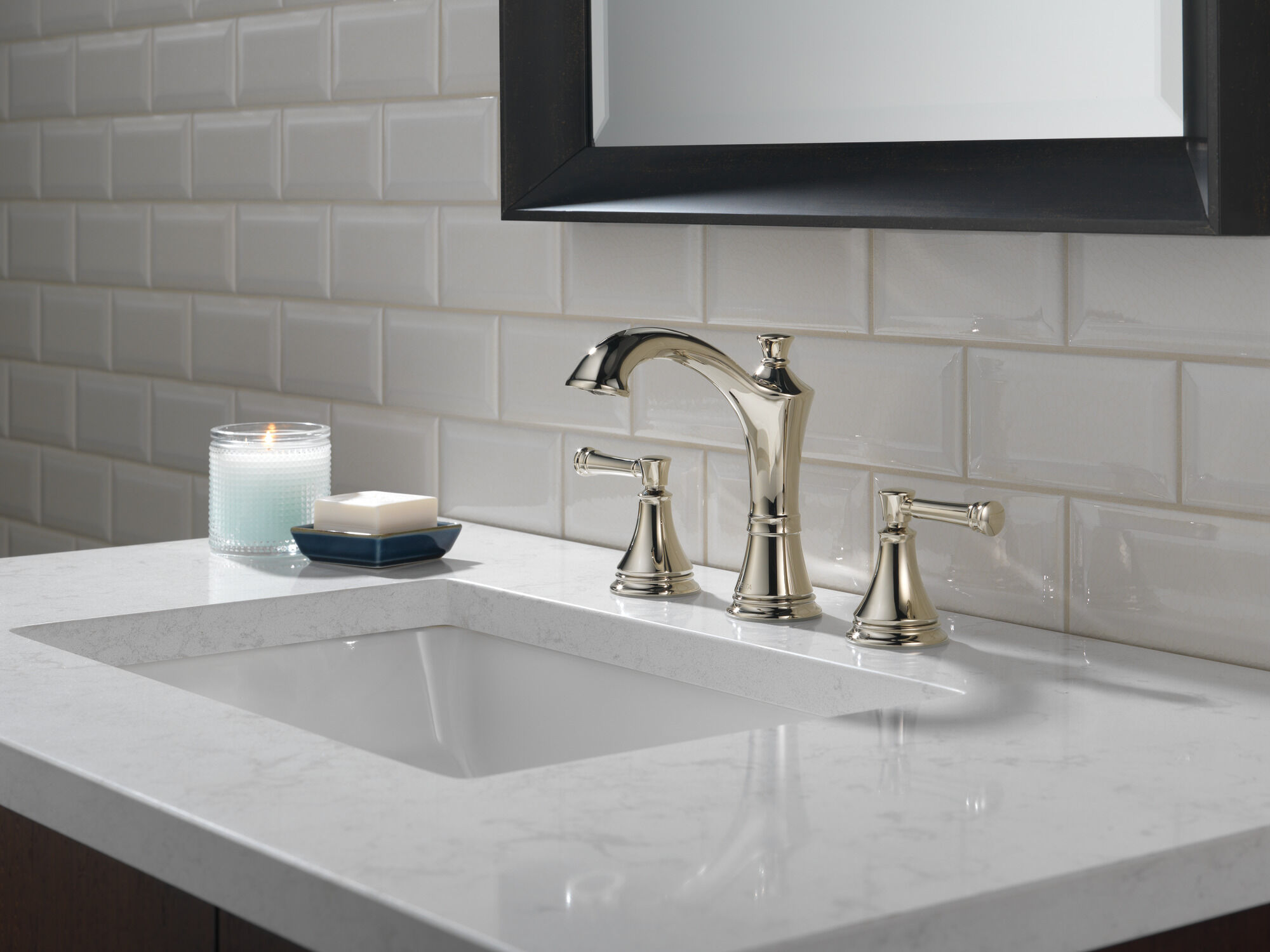 35757LF-PN Смеситель для ванной комнаты с двумя ручками Delta Faucet Valdosta Полированный никель  - Вид №3