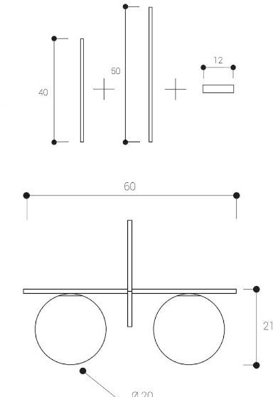 Miloox Подвесной светильник из опалового стекла и металла Jugen 1744.64 - 1744.200 - Вид №4