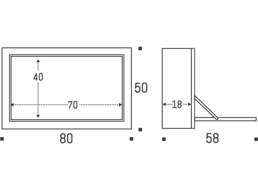Фанерный подвесной письменный стол с откидными дверцами AMBIVALENZ Fläpps Box 80x50x20 ARCH-00116510 - Вид №9
