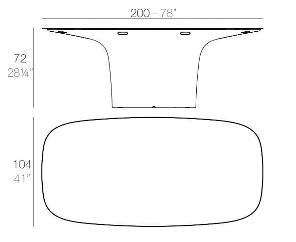 Садовый стол Vondom ARCH-00039046 - Вид №3