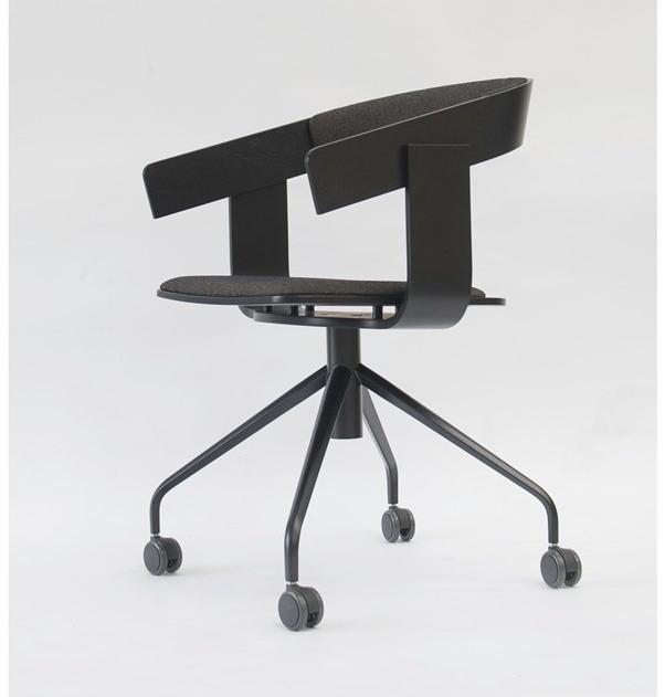 BuzziSpace 4-спицевый стул с подлокотниками на колесиках Buzzifloat sun-id-1352943 - Вид №1