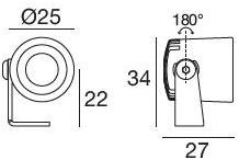 Linea Light Group Регулируемый алюминиевый светодиодный проектор для улицы sun-id-1385050 - Вид №1