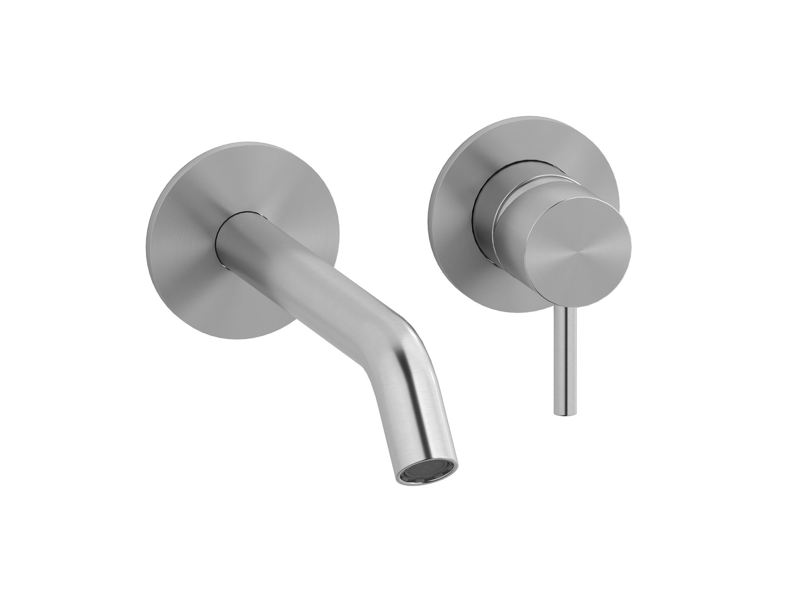 Настенный смеситель для раковины с 2 отверстиями из нержавеющей стали с автоматическим сливом IB M316 ARCH-00061453 - Вид №1