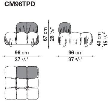 B&B Italia Модульный кожаный диван с тафтингом Camaleonda sun-id-1503982 - Вид №21