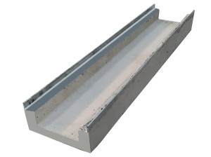 Бетонный канал идеально подходит для среднего расхода воды