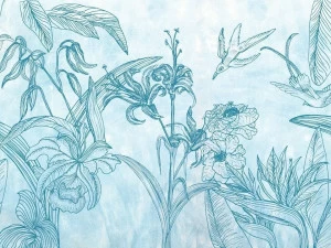 Wall&decò Обои с цветочными мотивами Contemporary wallpaper 2015