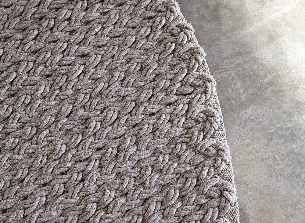 100371 Ковер круглый Taupe GAN Trenzas