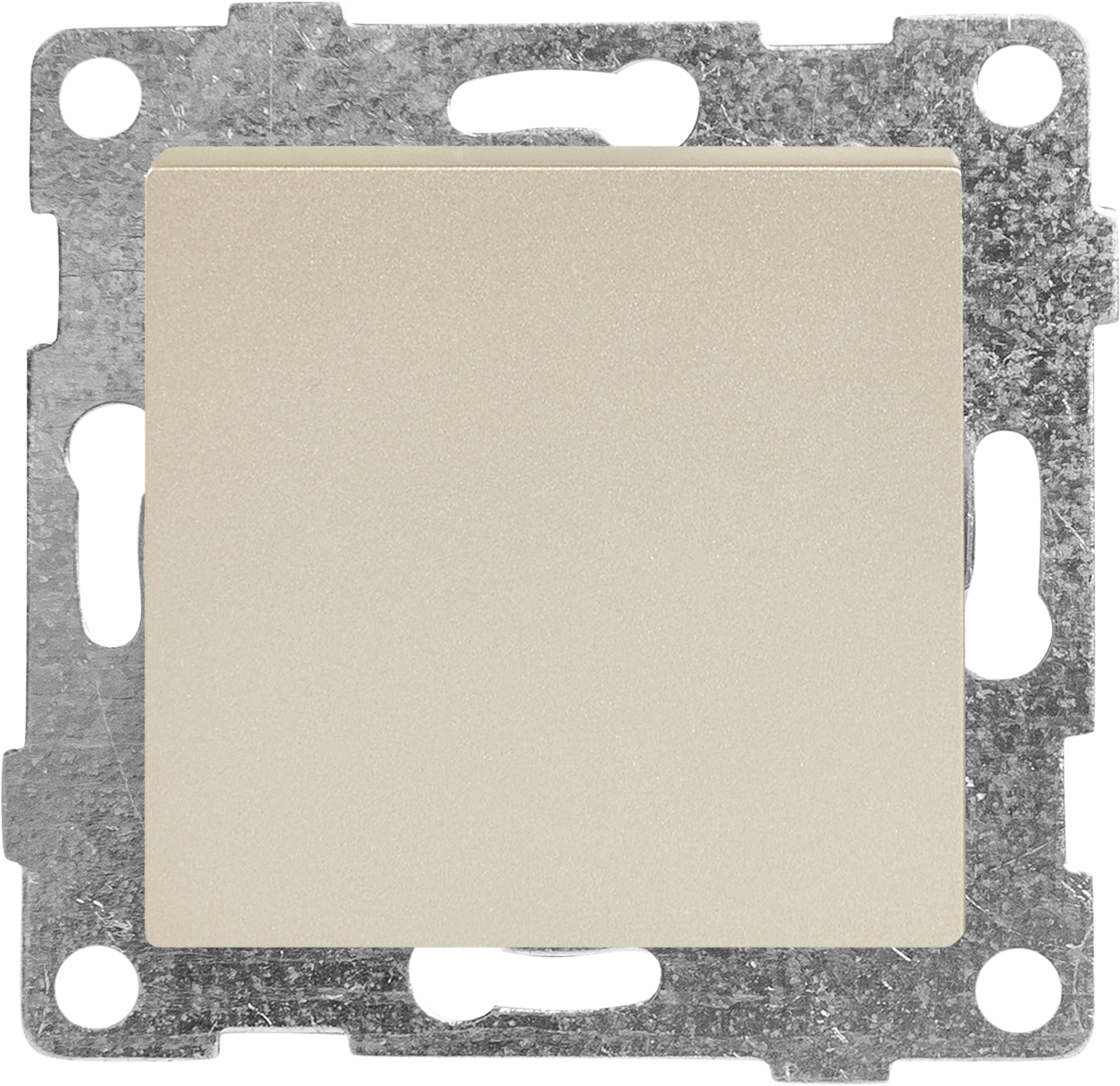 Проходной выключатель GUSI Electric Classic 1-клавишный встраиваемый, цвет шампань 83864236 STLM-0045169 - Вид №1