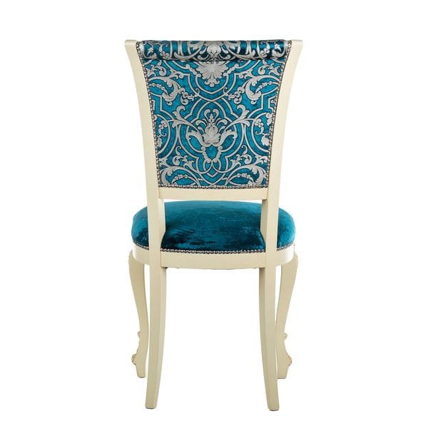 Стул обеденный с гнутыми ножками, морская волна, бежевый Venere UNICO  248831 Синий  - Вид №3