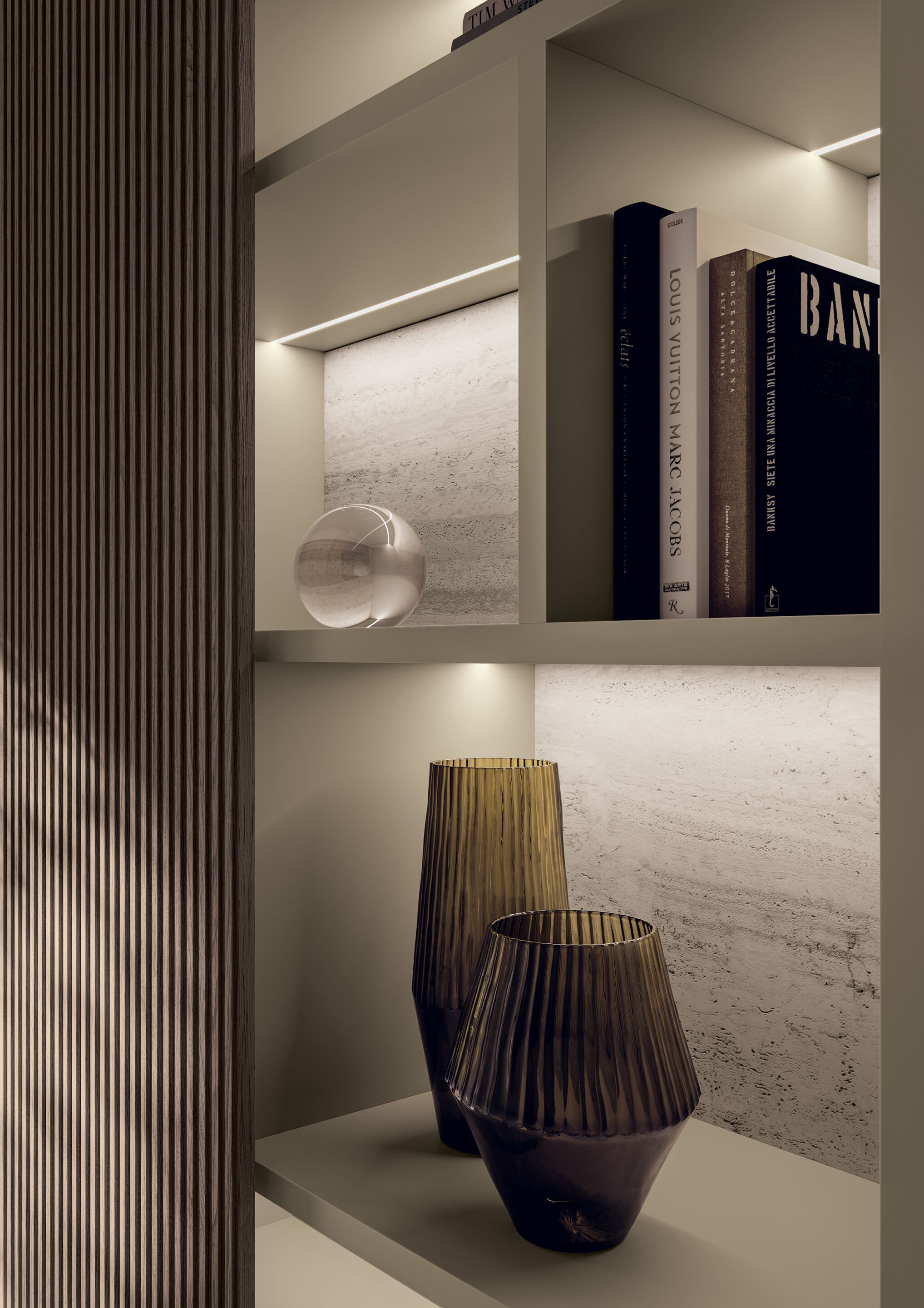 Деревянный секционный книжный шкаф с подставкой для телевизора Kico Living Systems ARCH-00075542 - Вид №8