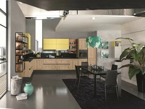 Febal Casa Линейная кухня с ручками