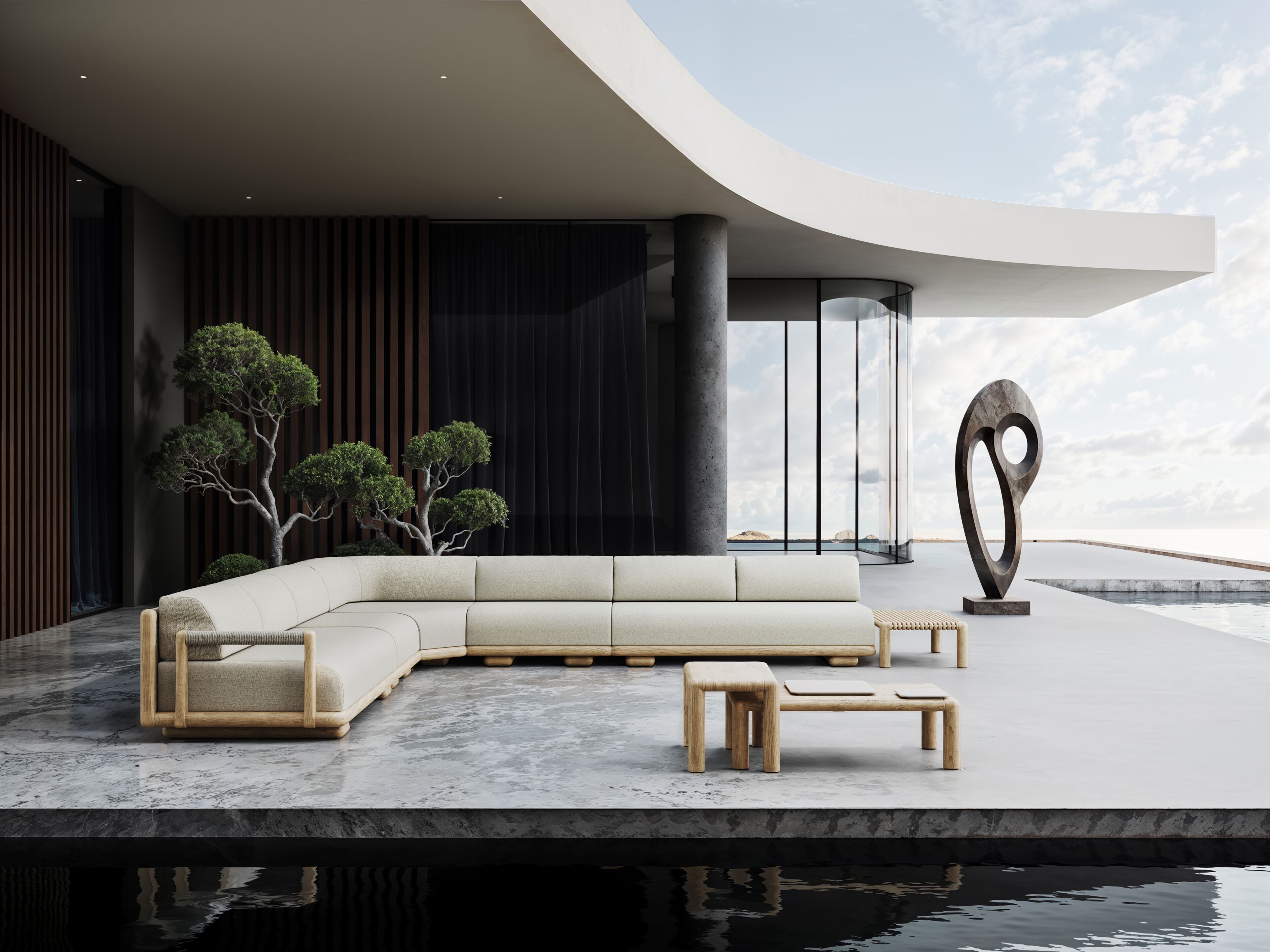 Тканевое садовое кресло SNOC Caleo ARCH-00003256 - Вид №1