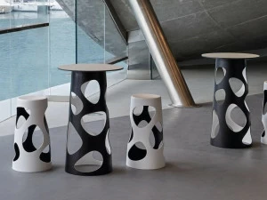 Myyour Круглый высокий стол из Poleasy® Liberty