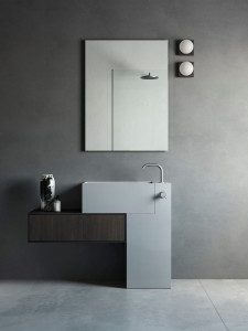 Отдельно стоящая раковина Corian® с ящиками