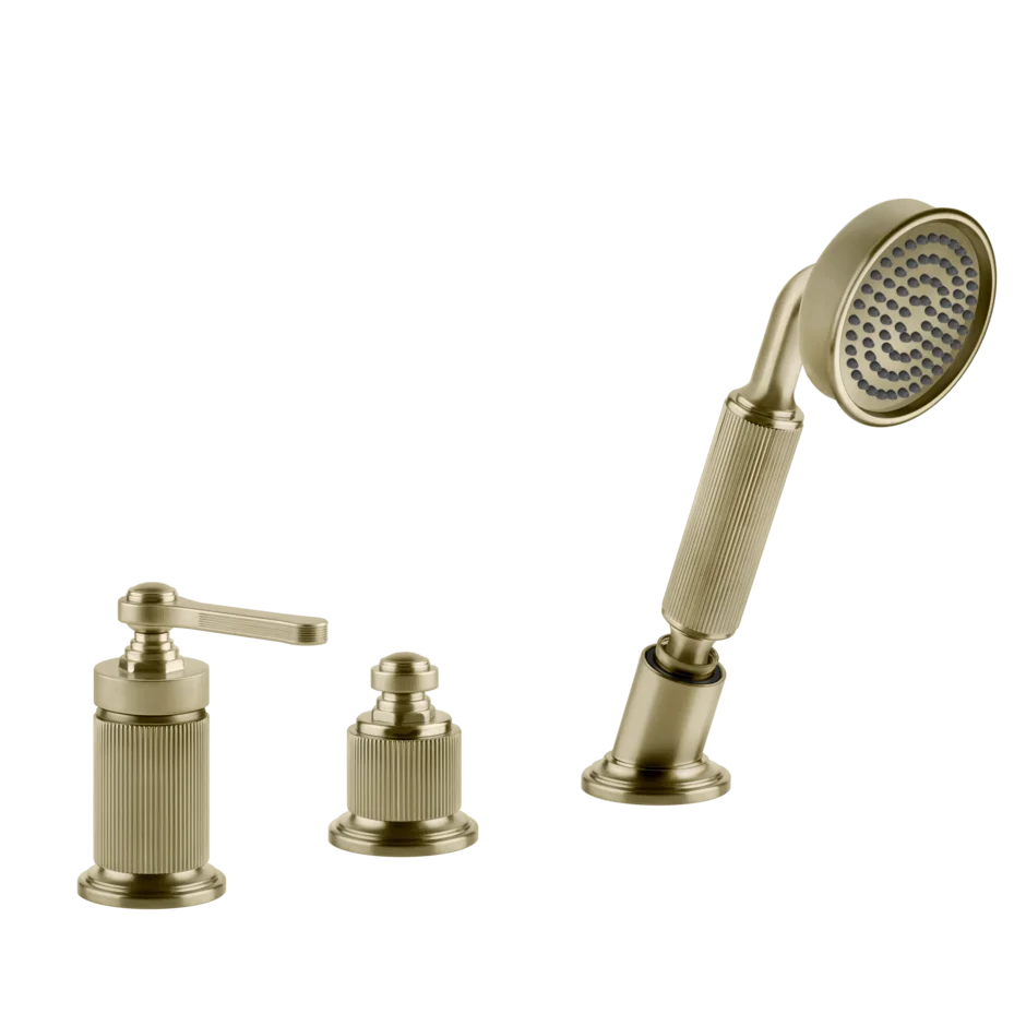 Смеситель для ванны 65043 727 Gessi Venti20 ЛАТУНЬ МАТОВАЯ PVD 65043727