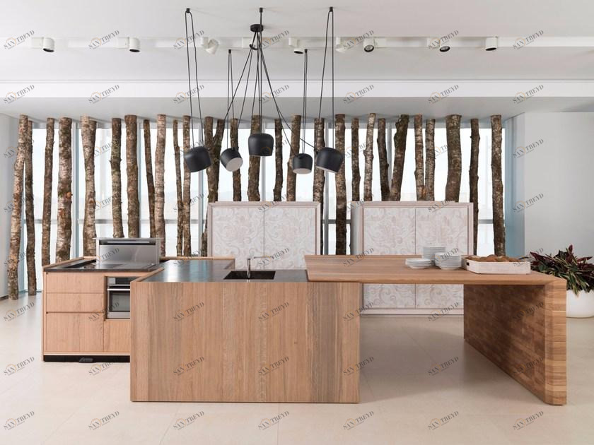 GAMADECOR Модульная кухня из дуба с островом Emotions - kitchens sun-id-1458867