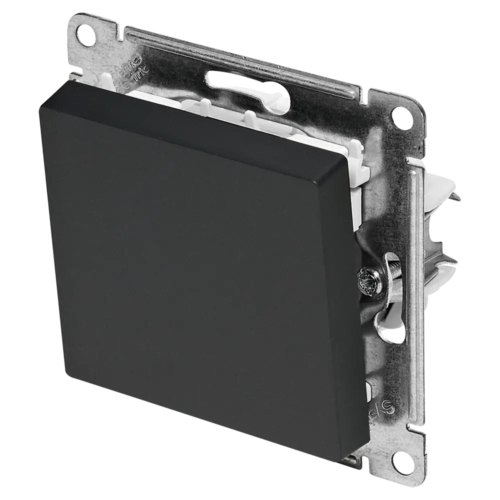 Переключатель встраиваемый Systeme Electric AtlasDesign 1 клавиша цвет базальт 89457205 STLM-2180767 - Вид №1