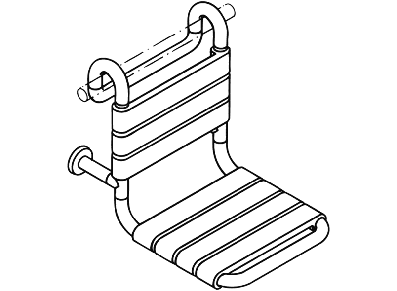 801.51BFR101 подвесное сиденье HEWI Edition matt | Polyamid  - Вид №3