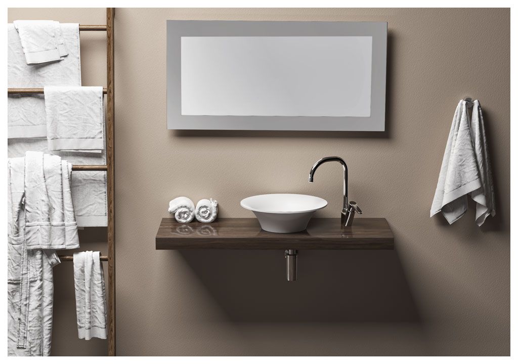 V32 Накладная раковина на столешницу  круглая Aquanet  - Вид №1