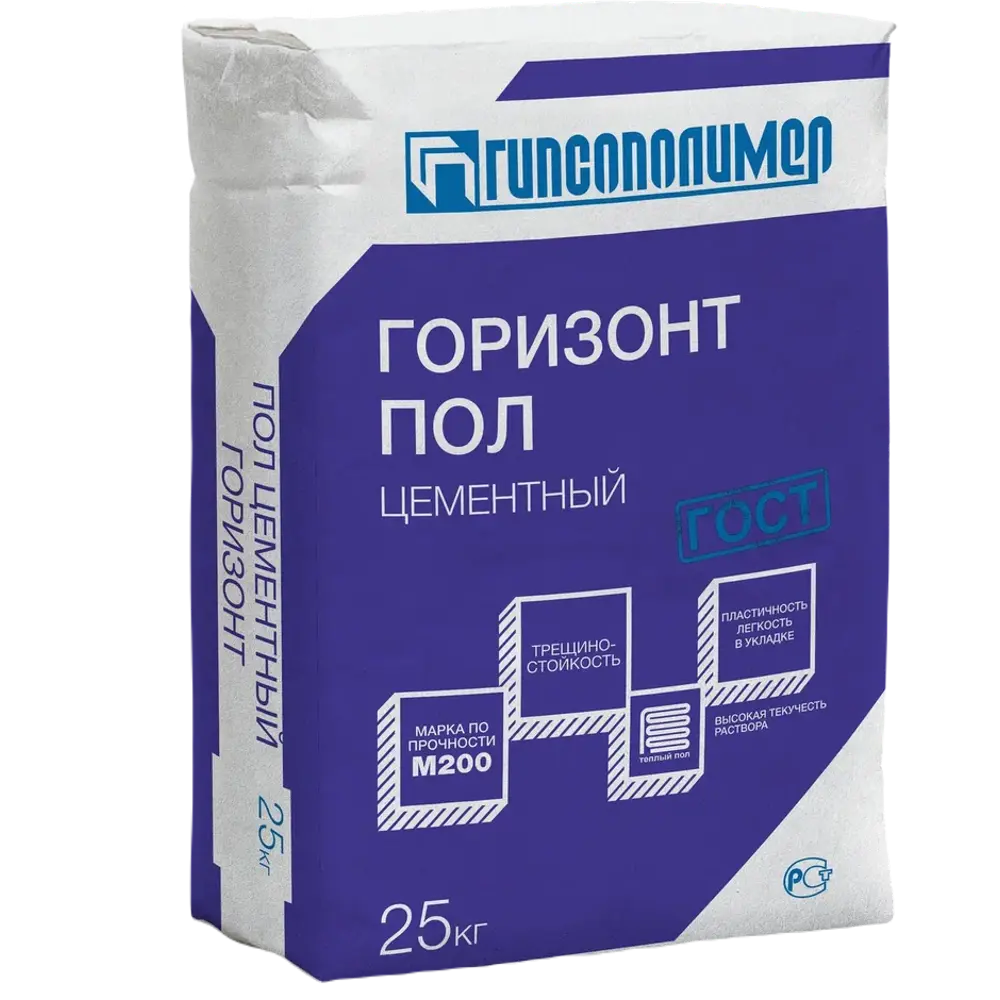 Ровнитель для пола Гипсополимер Горизонт 25 кг 86672602 STLM-2195566 