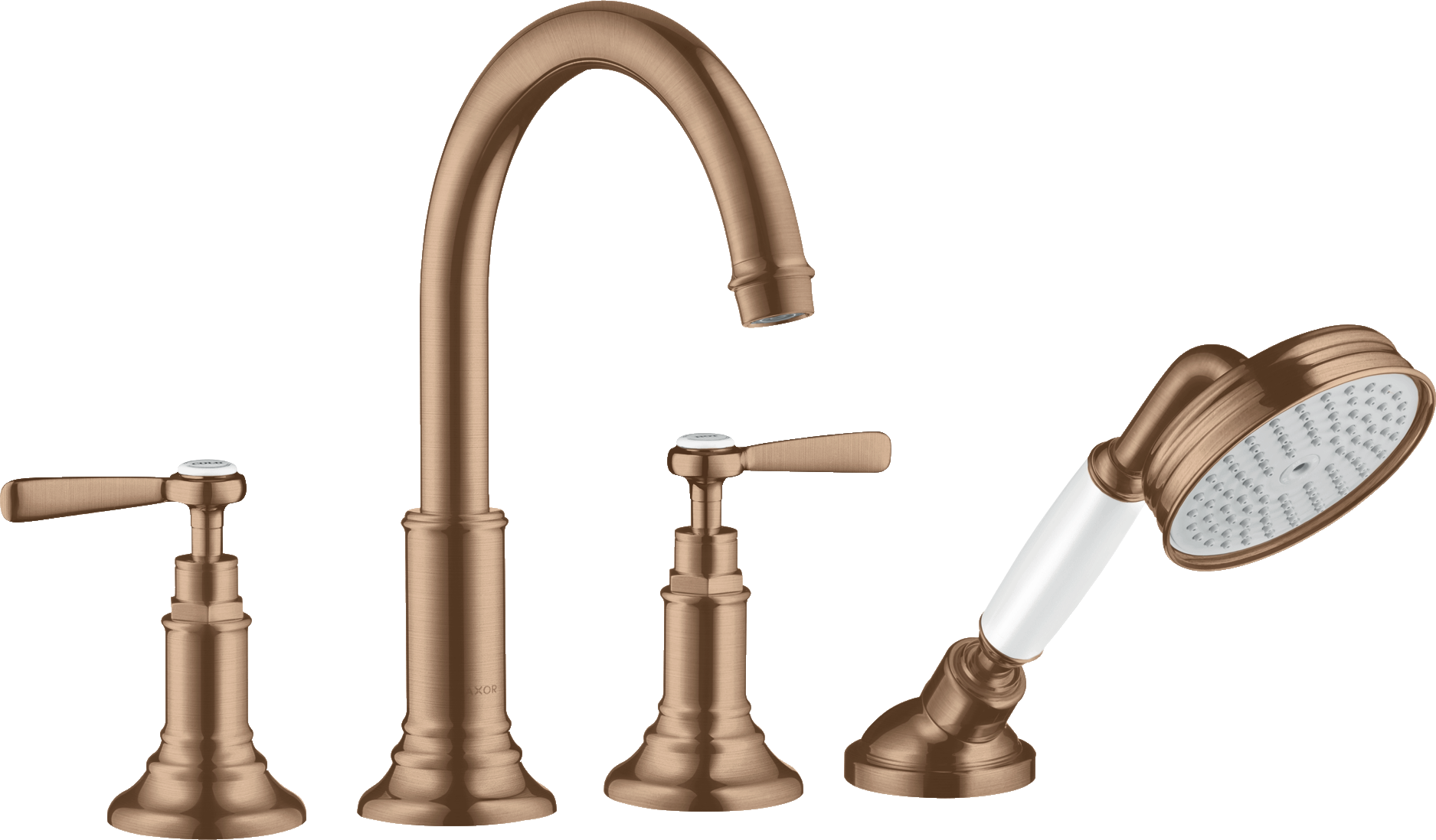 16550310 Смеситель для ванны на край на 4 отверстия с рычажными ручками AXOR MONTREUX