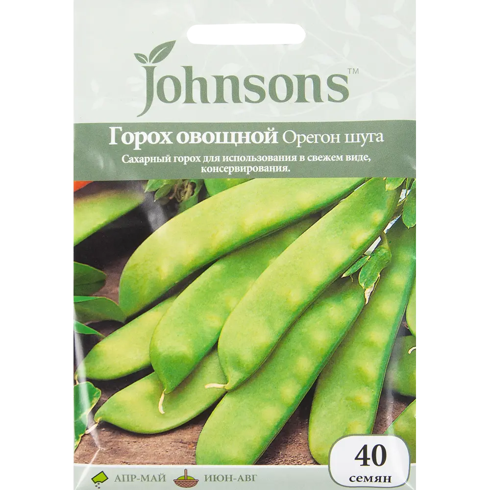Семена Горох овощной «Орегон Шуга» 40 шт. 82450159 STLM-2209670 JOHNSONS 