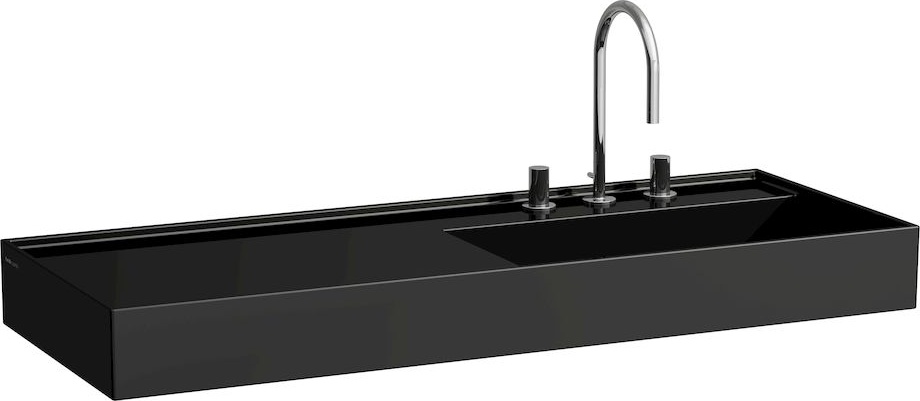 H8133330001121 Раковина, полочка слева, со специальным скрытым сливом LAUFEN PRO - Вид №10