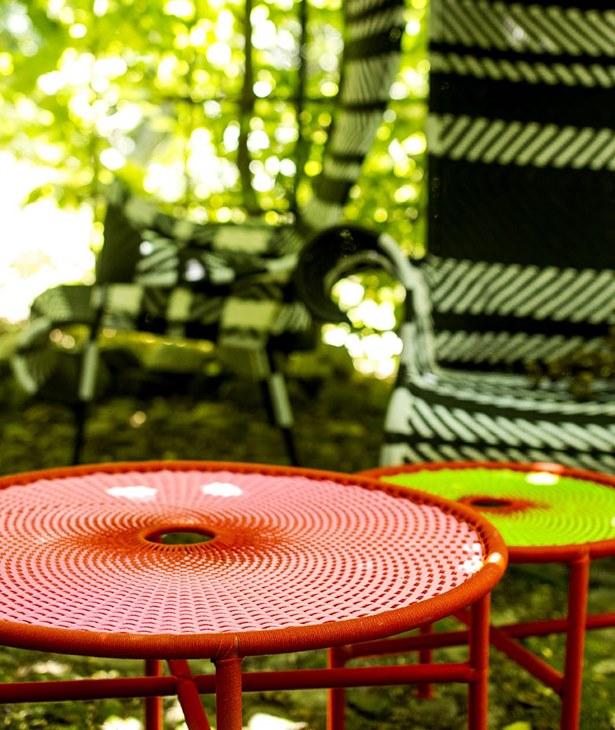 Moroso Круглый стол в стальных и цветных полиэтиленовых нитях M'afrique sun-id-1431149 - Вид №9