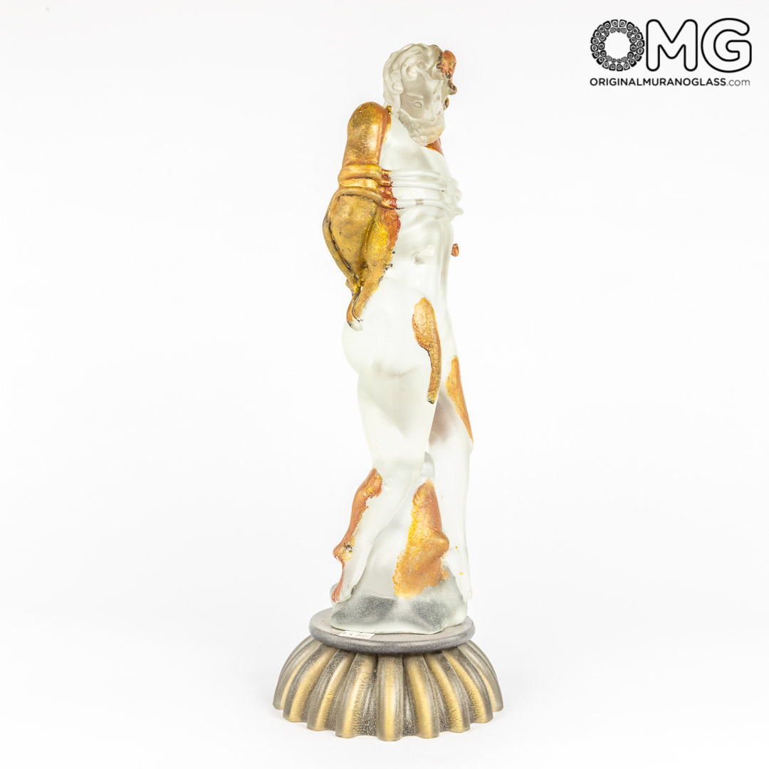 3530 ORIGINALMURANOGLASS Скульптура Святого Себастьяна - Пино Синьоретто - муранское стекло OMG 15 см  - Вид №1