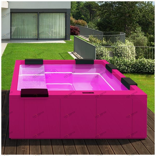 Бассейн Gruppo Treesse Maya Plus-V232I-R прямоугольный встроенный розовый PLUSV232IR