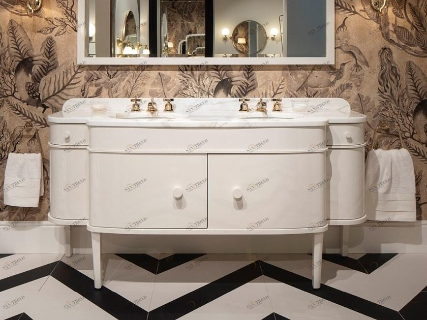 Devon&Devon Двойной лакированный туалетный столик с дверцами Music sun-id-1489212