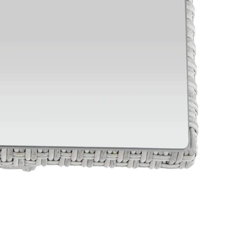 Набор садовой мебели Naterial Davos угловой алюминий/стекло серый: диван, стол и пуф STLM-2088703 - Вид №10