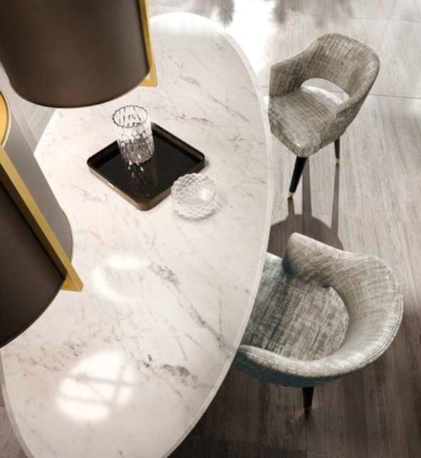 Овальный мраморный стол Mascari Msg061 Santreyd - Вид №3