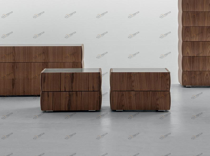 Tonin Casa Прямоугольная тумбочка из мдф с ящиками Venice sun-id-1495353