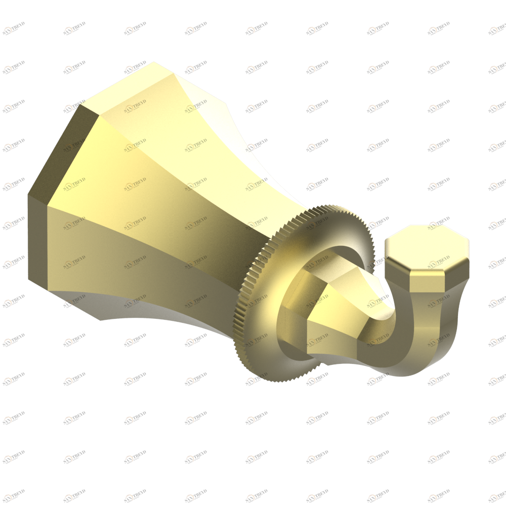 A56-517 Крючок для халатов одинарный Thg-paris Art Déco cristal Светлое золото A56-517 CAT.F