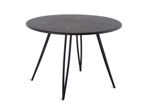 Круглый железный садовый стол