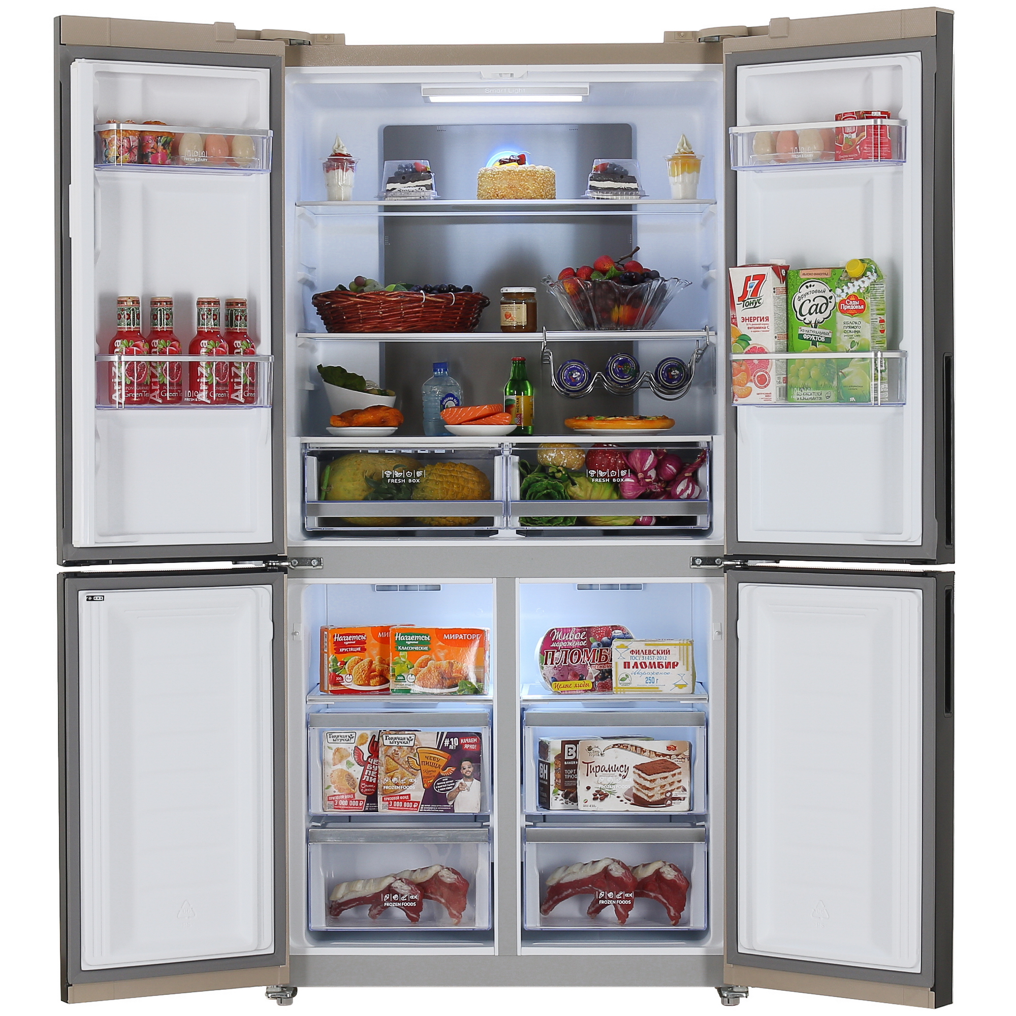 9901136 Холодильник многодверный   HIBERG RFQ-500DX NFGY inverter бежевый STDN-0135168 - Вид №5