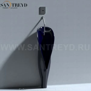 473077 Настенный писсуар, уринал с мушкой Kerasan Artwork