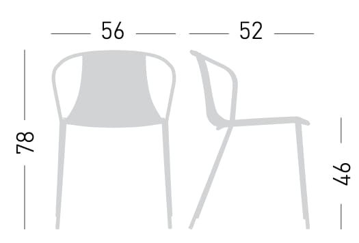 Штабелируемый стул из инженерного пластика GABER Kasia ARCH-00106677 - Вид №3