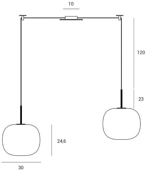 Miloox BOMBO Подвесной светильник из опалового стекла 1744.M.51 - Вид №2