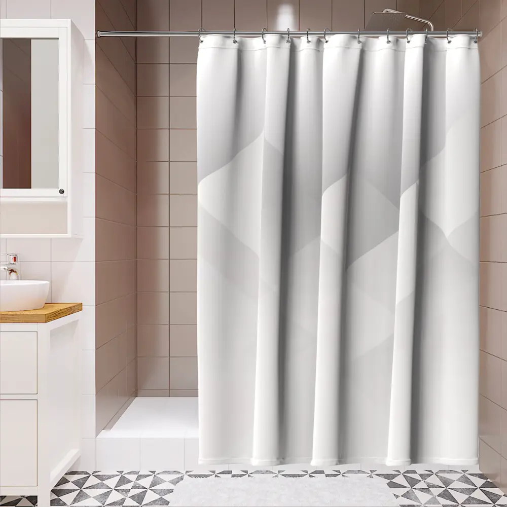 Штора для душа Lemer Tinto — серый минимализм для современной ванной 89384988 STLM-1569431