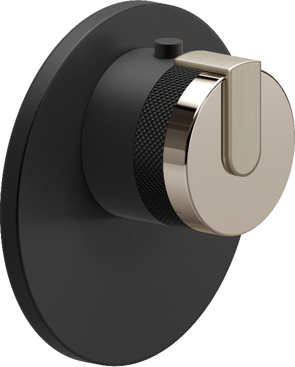 E-8027-R1PNE-L1SN-MBK-T Термостатический переключатель 3/4-Внешняя часть GRAFF MOD+