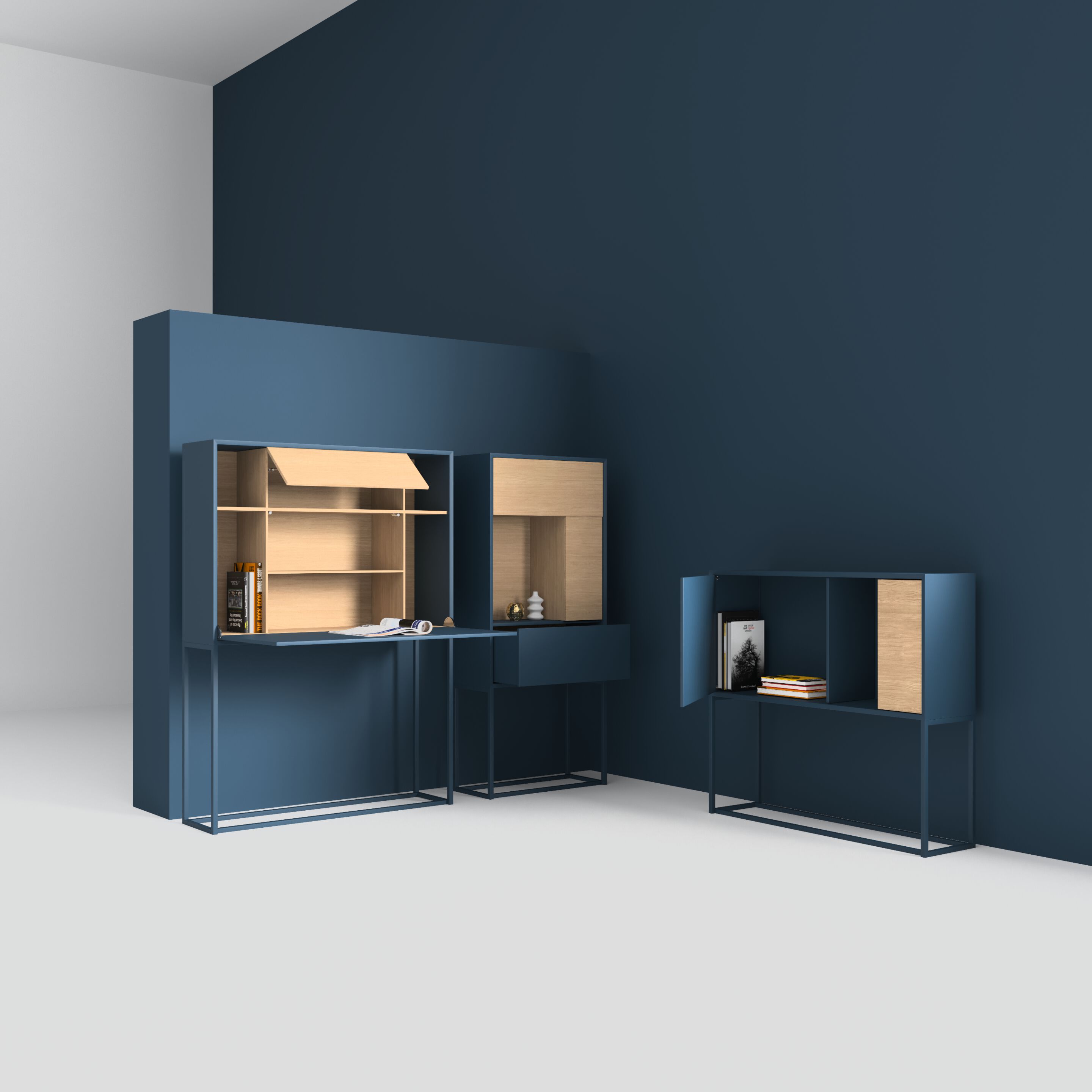 Деревянный офисный шкаф с распашными дверями FID Paris Nyte ARCH-00125391 - Вид №2