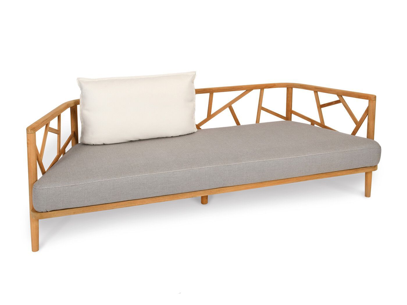 Садовый диван из тикового дерева FISCHER MÖBEL Aura ARCH-00062544 - Вид №1