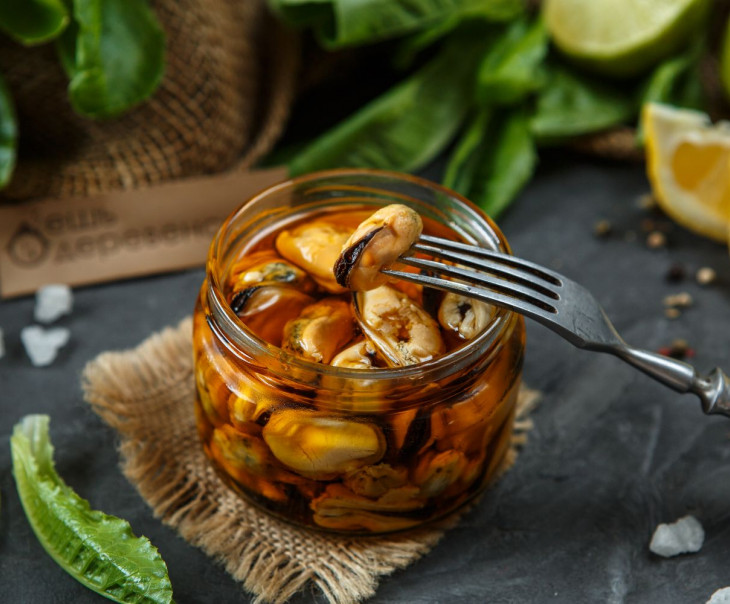 4802 Мидия малосольная в масле Вкусляндия  - Вид №1