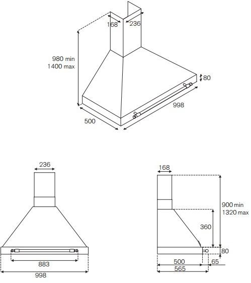 Bertazzoni Настенная вытяжка со встроенным освещением Heritage sun-id-1405725 - Вид №3