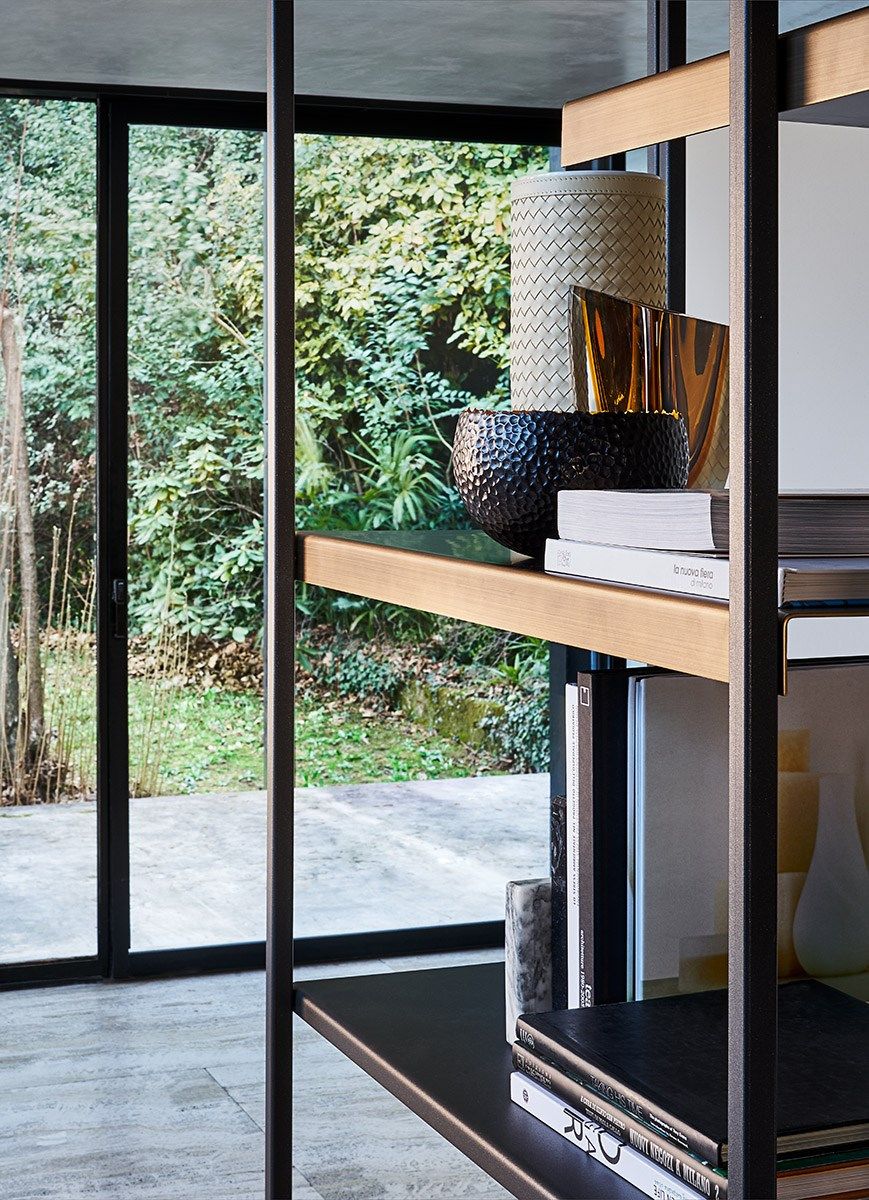 Металлическая двухсторонняя самонесущая Книжная полка RIFLESSI Freewall ARCH-00074202 - Вид №1