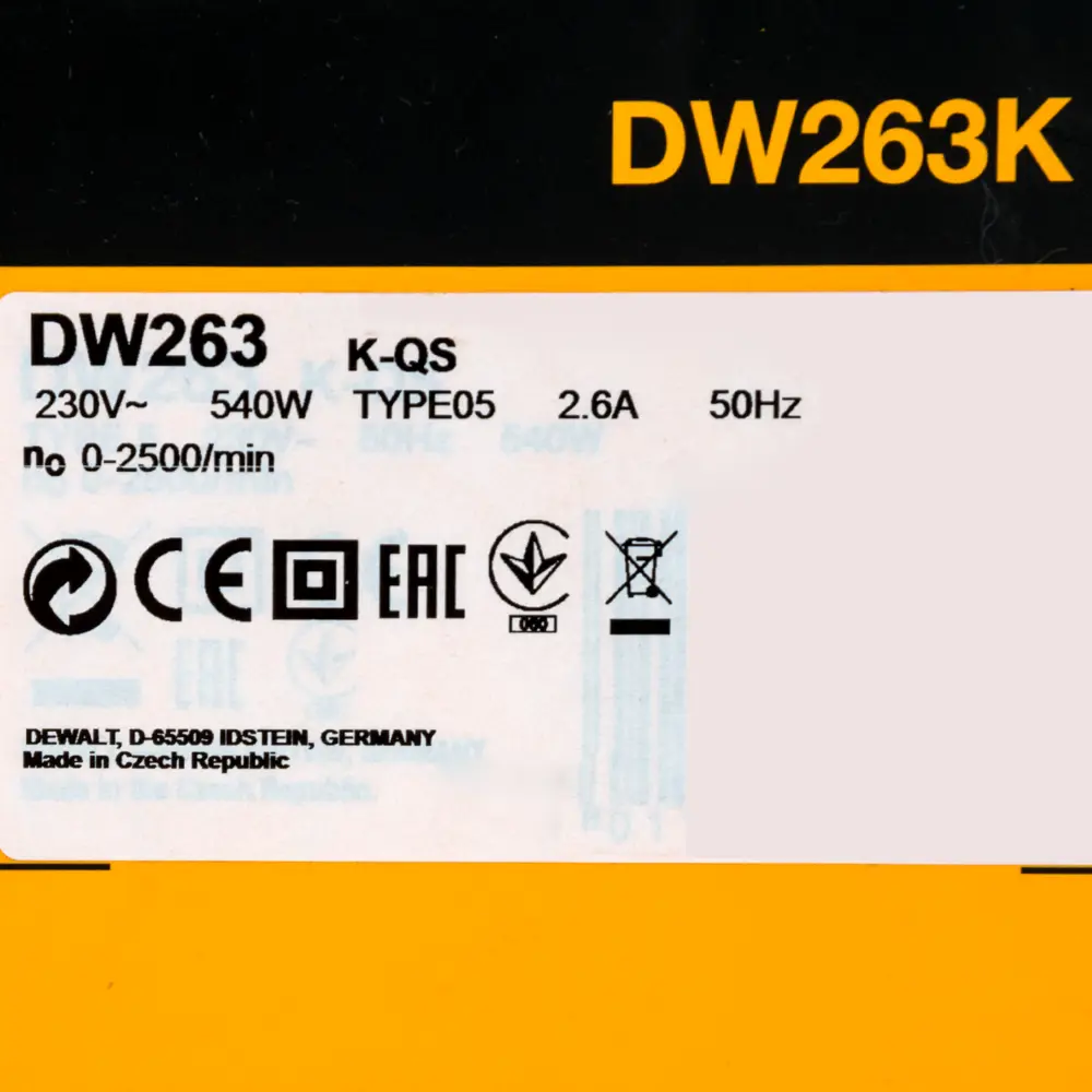 Шуруповерт сетевой DeWalt DW263K, 540 Вт 15707146 STLM-2148295  - Вид №5
