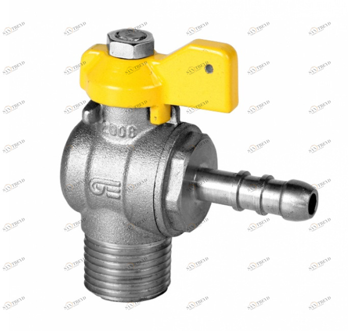 GENEBRE 3560 04 Кран шаровой угловой для газа, М-шланговое соединение 
